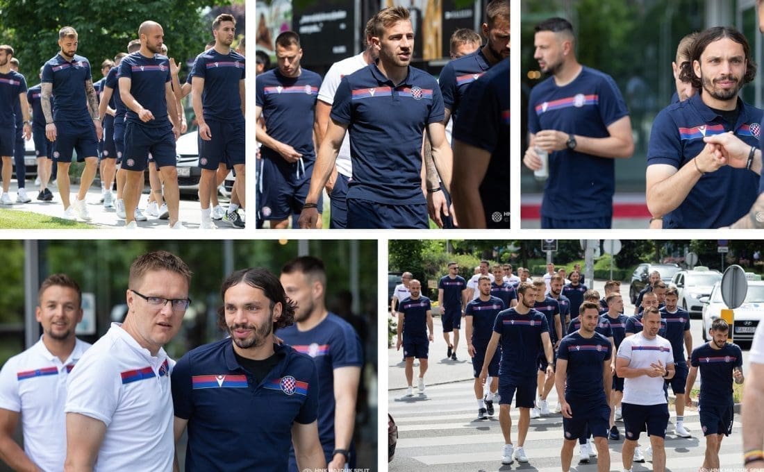 AJDE, HAJDUČE! Igrači se opustili u Zagrebu, vrijeme prije utakmice iskoristili za šetnju gradom: "Želimo pobijediti"