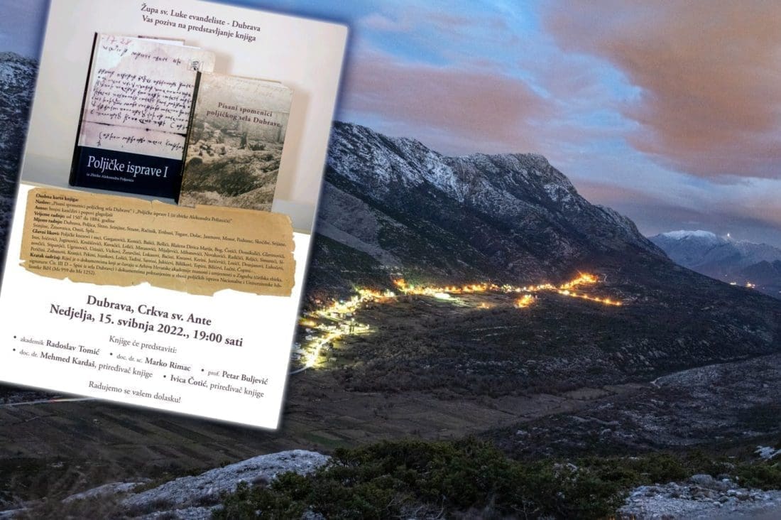 VEČERAS U DUBRAVI PREDSTAVLJANJE DVIJU VRIJEDNIH POVIJESNIH KNJIGA "Stanovnici Dubrave, Sitnog i Žrnovnice uspjet će naći povijesni trag svoje obitelji"