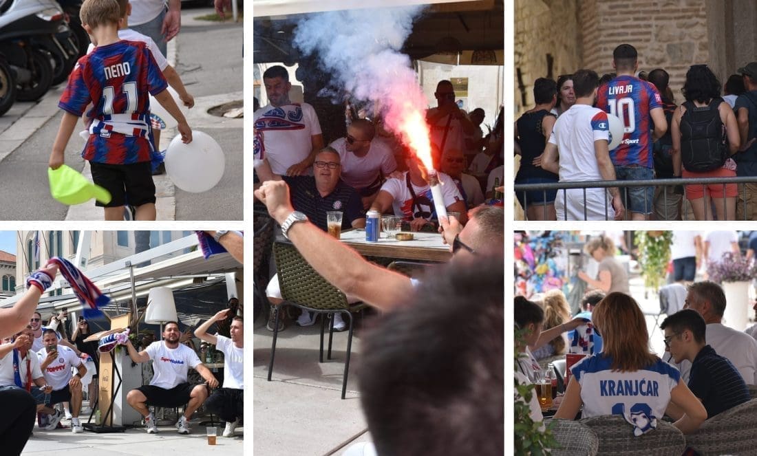 OPĆA LUDNICA U SPLITU Centar grada prepun je navijača, popričali smo s nekima od njih: "Livaja zabija, fešta će trajati tri dana"