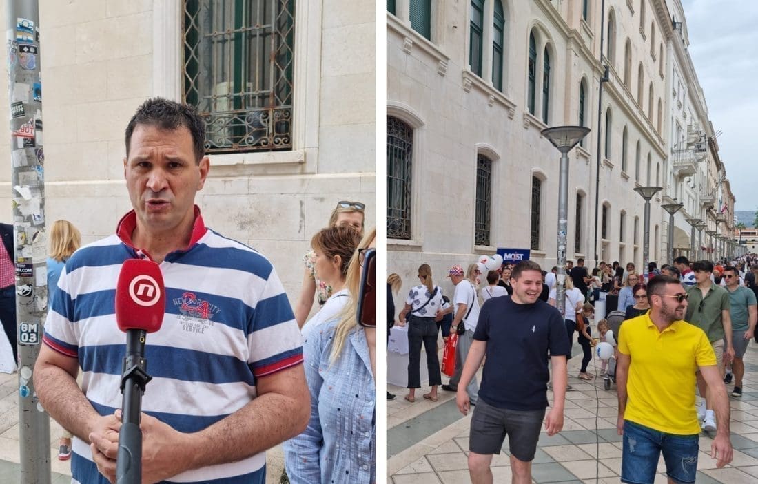 ŠUŠUR I VELIKA GUŽVA U MARMONTOVOJ Prikupljaju se potpisi za izbore! Markotić: "Neka gospoda, od Puljka, pa na dalje razmisle jesu li volji surađivati s nama"