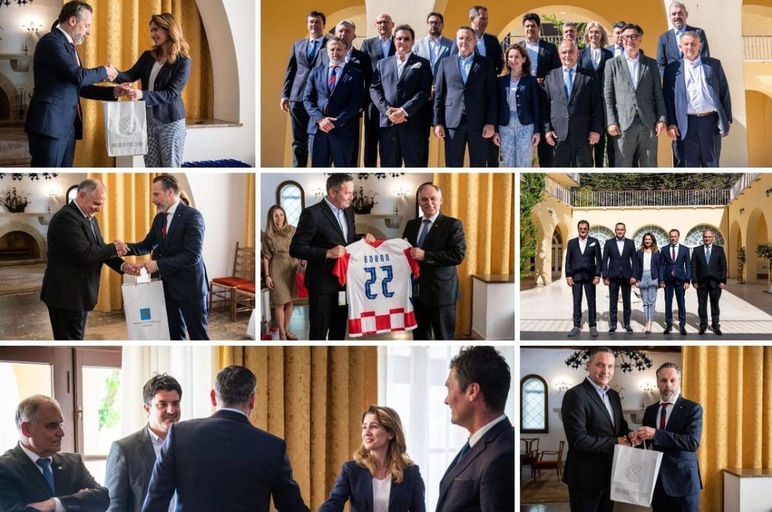 Grad Split i Županija splitsko-dalmatinska priredili svečano primanje za predstavnike i igrače klubova HNK "Hajduk" i HNK "Rijeka"