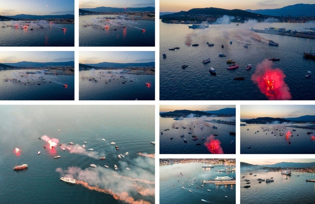 PRIZORI OD KOJIH ZASTAJE DAH Splitski fotografi iz zraka snimili posljednji ispraćaj Mateja na Rivi. Fotografije su spektakularne!