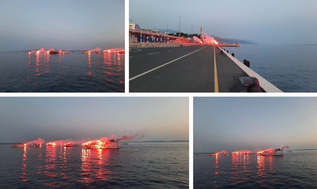 GOLEME EMOCIJE NA RIVI Splićani se bakljadom oprostili od Mateja, prizor je impresivan: Zaorio se gromoglasan pljesak i molitva