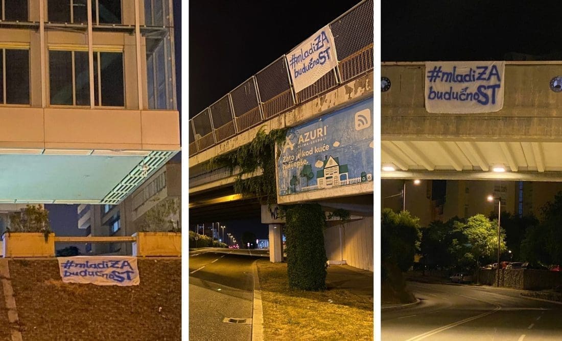 PRIZOR IZNENADIO SPLIĆANE Na nekoliko splitskih lokacija osvanuli transparenti