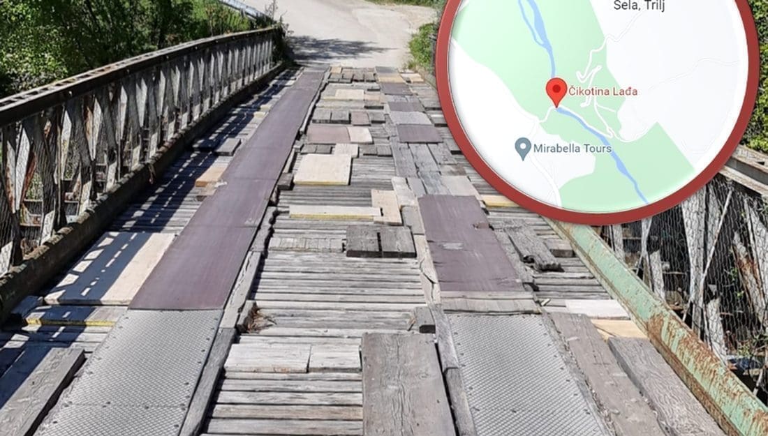 STANJE MOSTA JE KATASTROFALNO Čitateljica iz Zagore poslala uznemirujuću poruku: "Daske na mostu mogu se dignuti rukom, dogodit će se tragedija!"