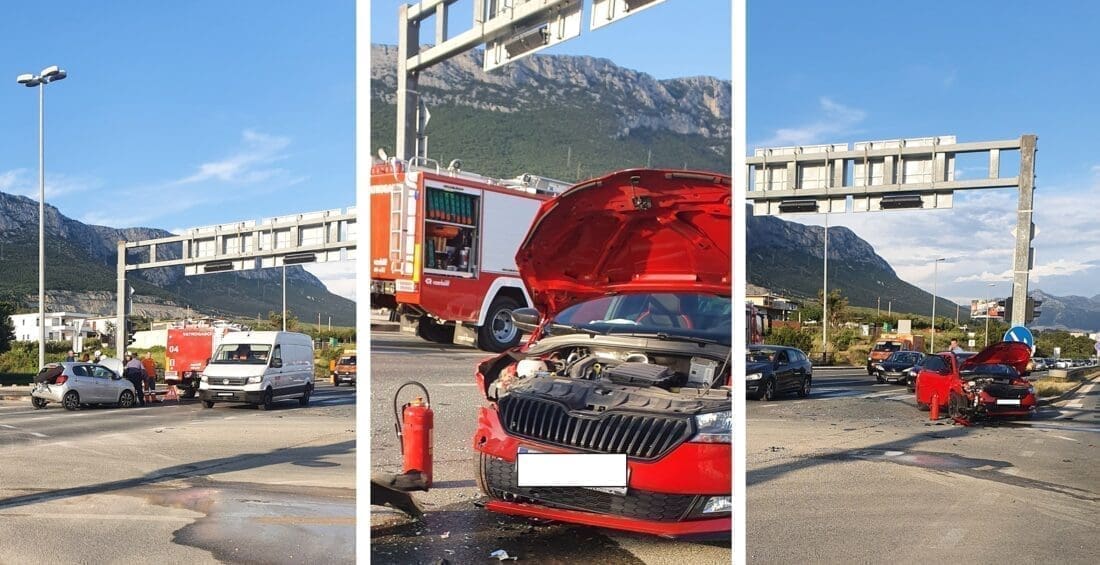 UŽASNI PRIZORI U KAŠTELIMA Došlo je do sudara dvaju osobnih vozila, nastala ogromna gužva. Evo što doznajemo