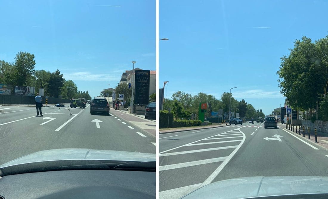 HITNA I POLICIJA NA TERENU Krš i lom u Omišu, jedna osoba prevezena u bolnicu