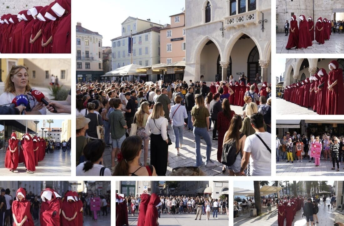 "DOSTA!" I U SPLITU Građani prosvjeduju u centru grada, pružaju podršku Mireli Čavajdi