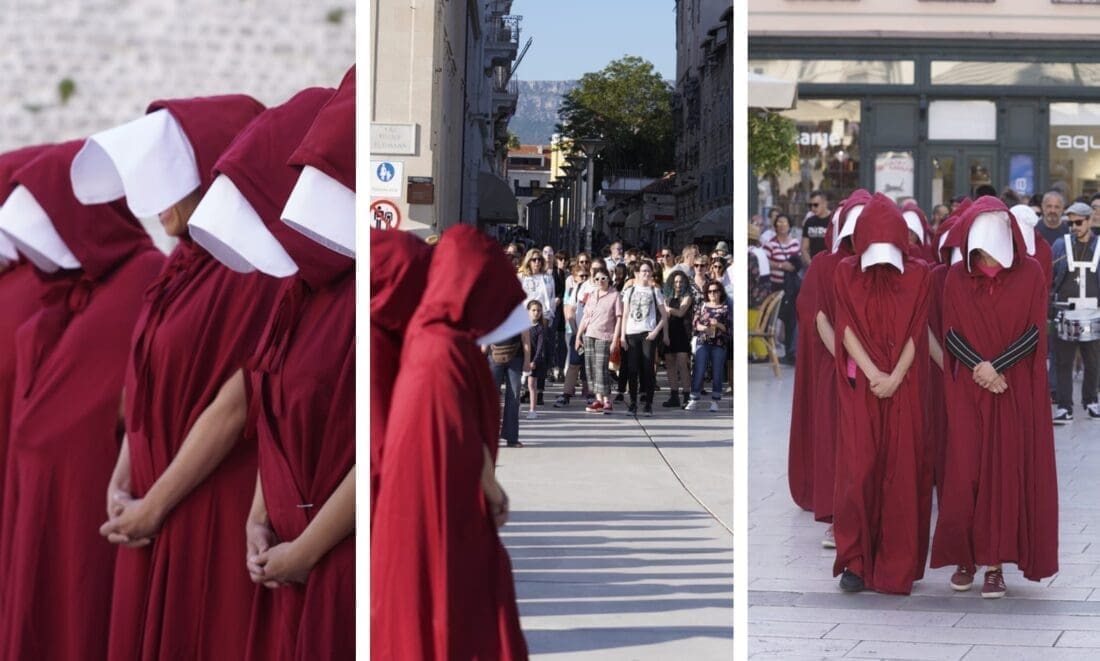 PROSVJEDNICI 'OKUPIRALI' CENTAR SPLITA Građani izašli na ulice, jedan performans sve iznenadio: "Osjećam gađenje i bijes. Hvala ti Mirela"