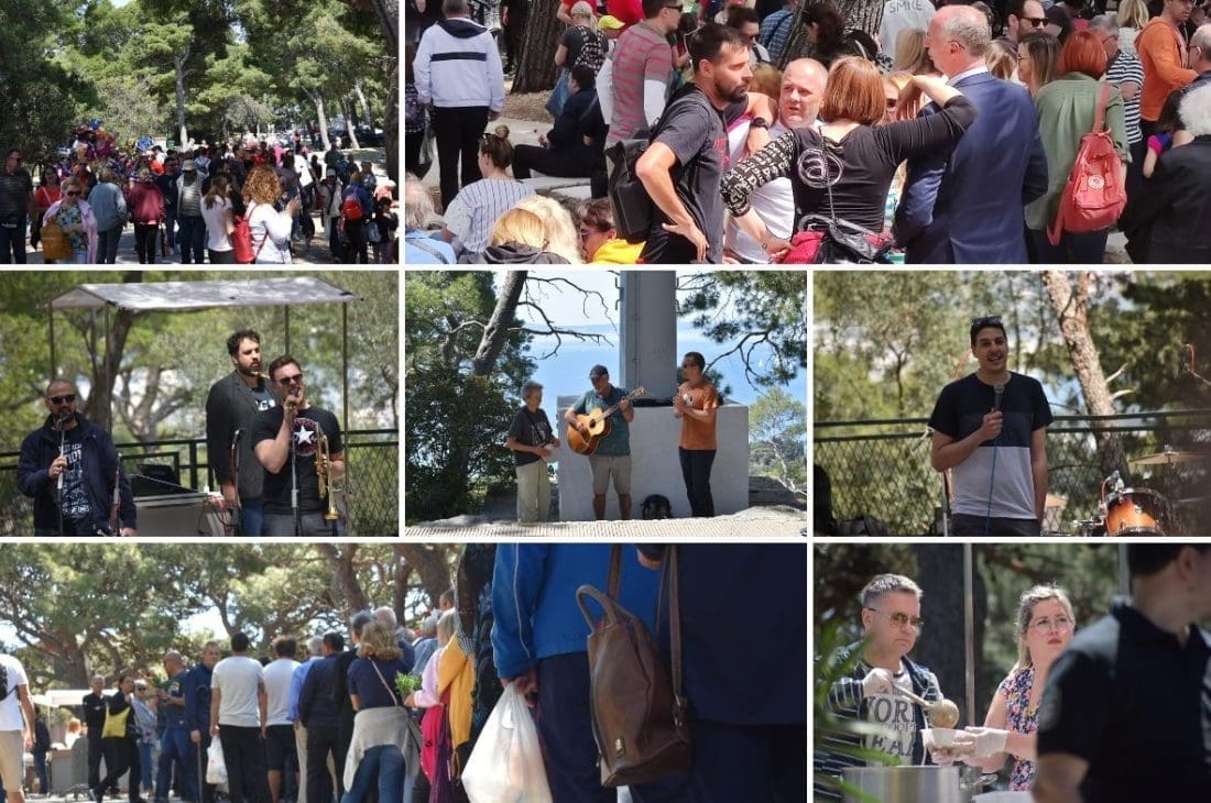 'BAŠ, BAŠ, GUŠTAMO' Splićani, ali i političari guštaju na Marjanu. U tijeku je zabavni program uz 'Mjesni odbor'