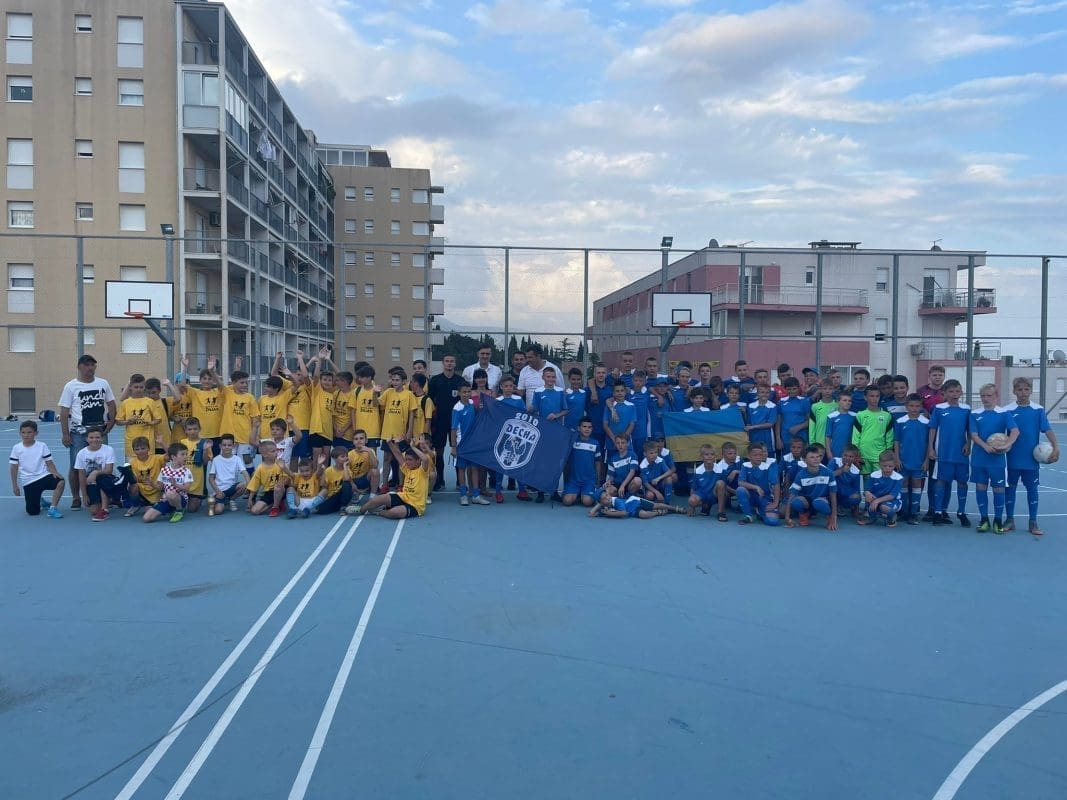OBILJEŽEN DAN KOTARA ŽNJAN Odigrane utakmice s djecom ukrajinskog kluba Desna Chernihiv