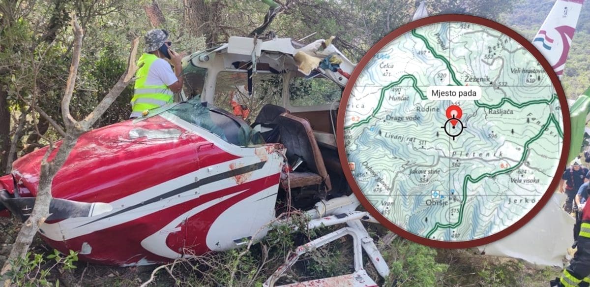 OBJAVLJENA FOTOGRAFIJE S MJESTA NESREĆE Evo kako izgleda Cessna koja je pala na Braču: "Unesrećeni stižu u bolnicu"