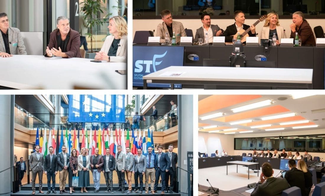 FESTIVALSKI BARJAK ZAVIJORIO U SRCU EUROPE Po prvi put u 62. godine Splitski festival u EU parlamentu
