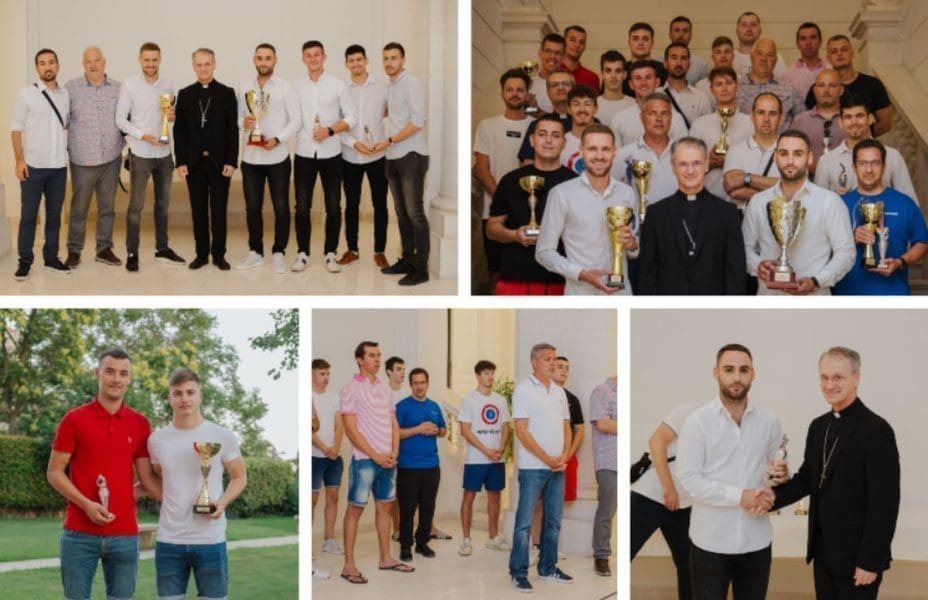 KATOLIČKA MALONOGOMETNA LIGA „IVAN PAVAO II.“ Uspješne sportaše toplim riječima pozdravio nadbiskup Kutleša, dodijeljene su nagrade najboljim ekipama i pojedincima