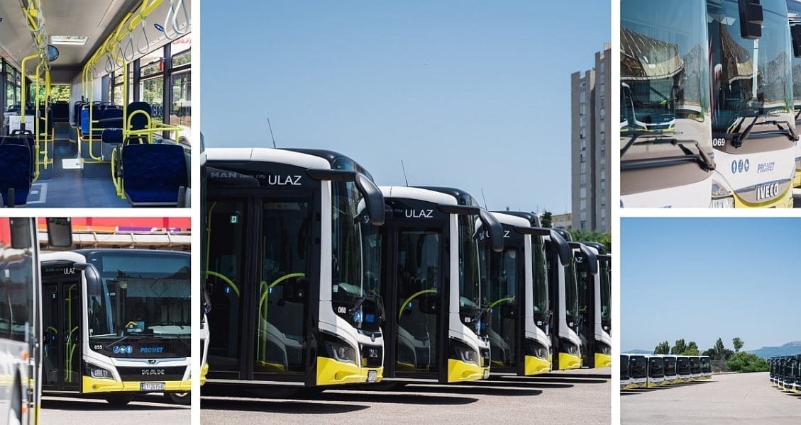 SPLIĆANI MOGU BITI PONOSNI Poljud "okružila" pošiljka najnovijih Prometovih autobusa, neki od njih su svjetska premijera