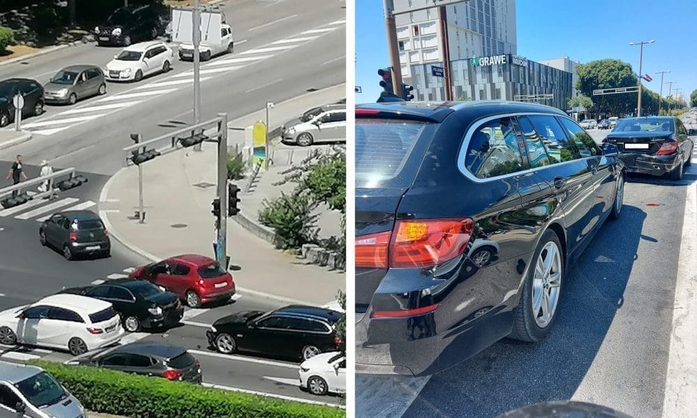 OGROMNA GUŽVA U SPLITU Sudar dvaju vozila na semaforu, prometuje se otežano. Donosimo fotografije s lica mjesta...