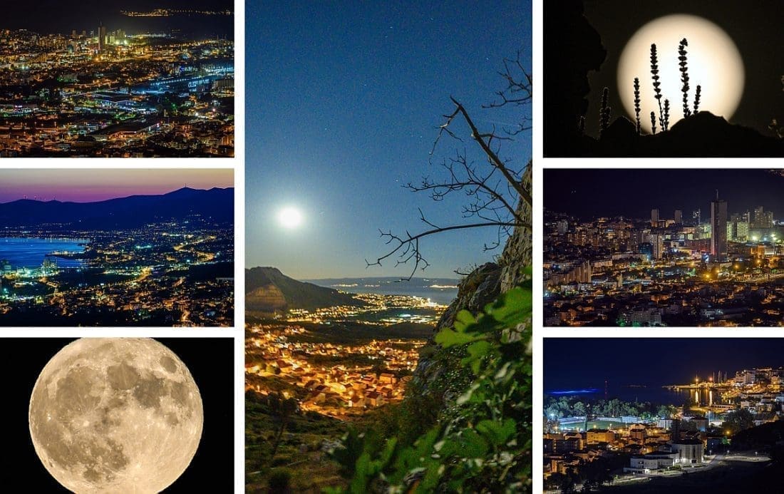 Ako niste dobro spavali, možda je ovo krivac: Pun Mjesec obasjao Split i okolicu, prizori će vas oduševiti