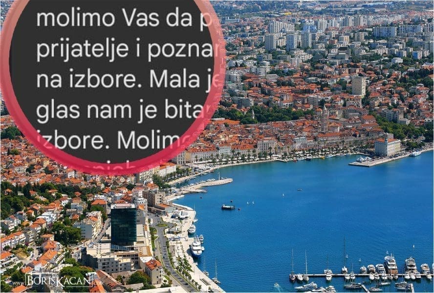 KRŠI SE IZBORNA ŠUTNJA U SPLITU "Dilaju" se poruke: "Potaknite rodbinu i prijatelje..."