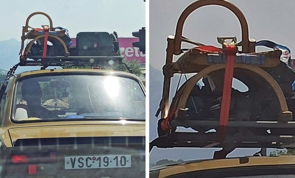 JE LI PROMAŠIO GODIŠNJE DOBA? Čudo na splitskim prometnicama: Nevjerojatna je oprema ovog Čeha za ljetovanje na Jadranu