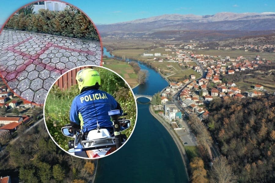 ŠOKATNI I NEVJEROJATNI PRIZORU U TRILJU Ispred hotela 'osvanuo' kukasti križ, kontaktirali smo policiju: "U tijeku je postupanje"