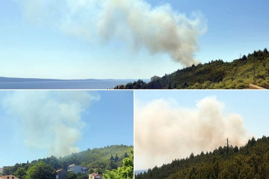 Lokaliziran je požar u Dugom Ratu: izgorjela gusta borova šuma