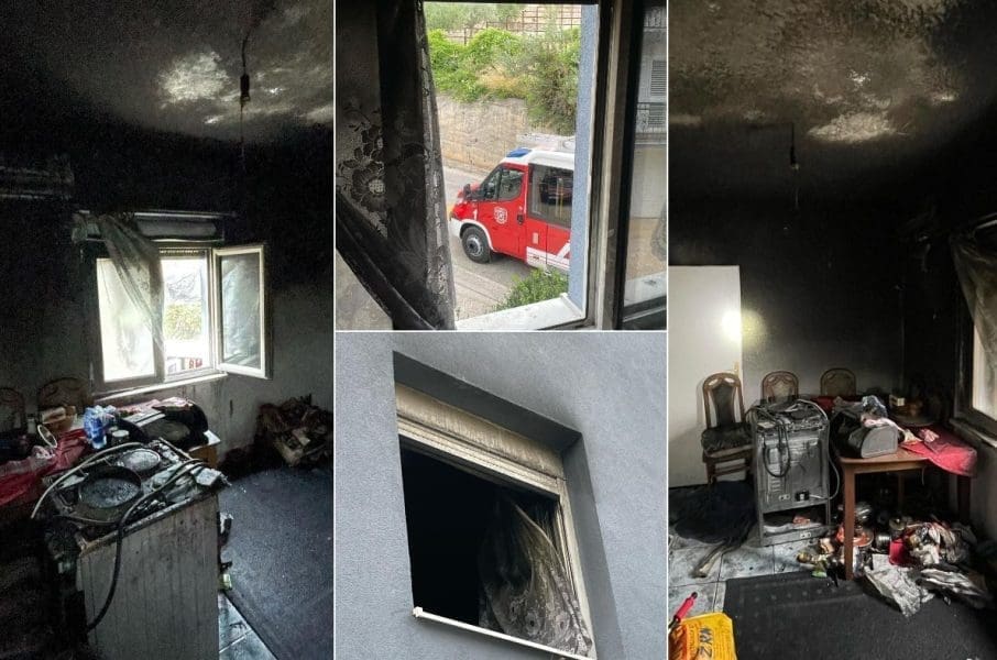 Brzom intervencijom građana spriječena je veća šteta: vatrogasci objavili fotografije iz stana u Splitu koji je planuo u petak ujutro