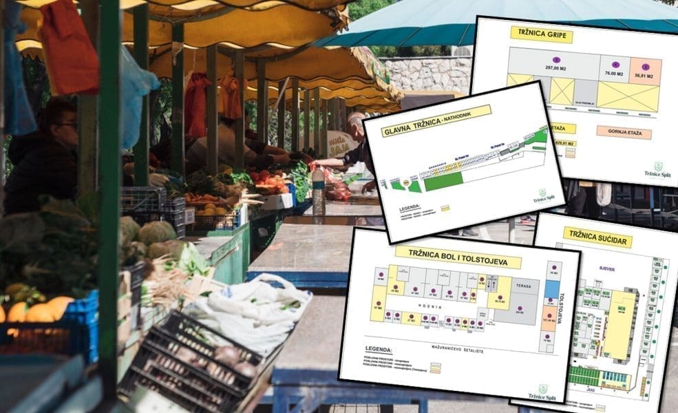 DIREKTOR GAŠPAREVIĆ NAM JE OTKRIO NEŠTO NOVO 'Parkovi i nasadi' objavili trajni natječaj za prostore na svim splitskim tržnicama: Evo kolika je početna cijena kvadrata na Plokitama...