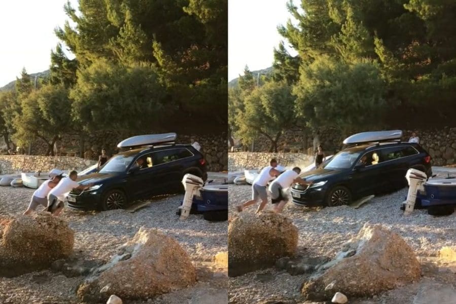 VIDEO Turisti zapeli automobilom na plaži: "Ne smijete tu parkirati"