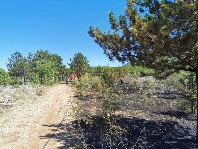 BRZA REAKCIJA VATROGASACA Ugašen požar u Zagori, više društava bilo na terenu. Pogledajte prizore s požarišta
