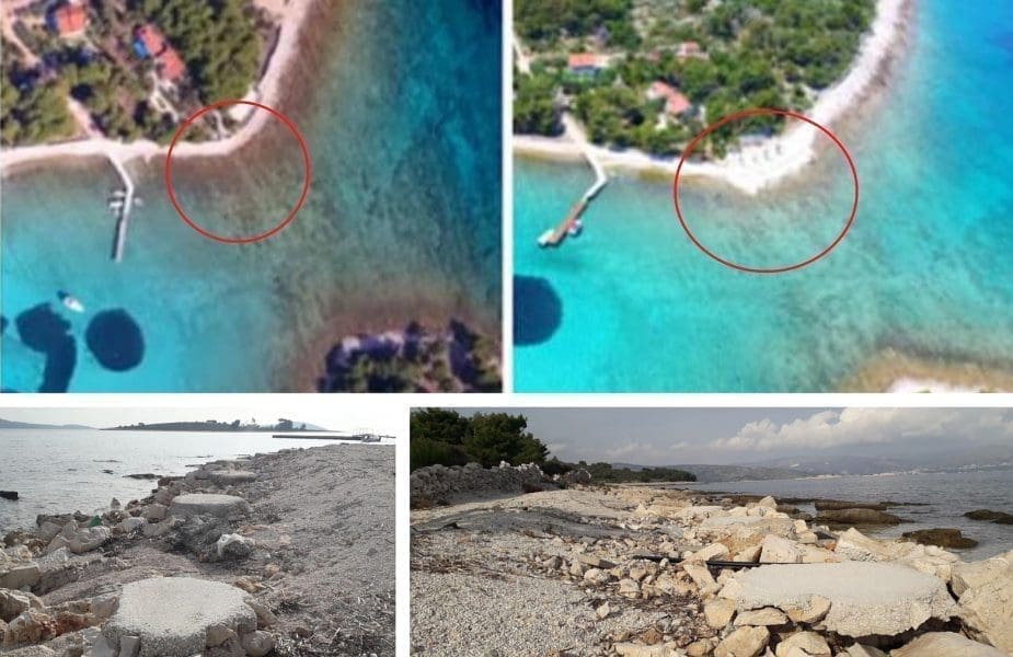 DEVASTIRA SE POPULARNA DALMATINSKA PLAŽA Dio uvale opet se nasipa šljunkom, građani su užasnuti i bijesni: "Pogoduje li se u ovom slučaju nekome?"