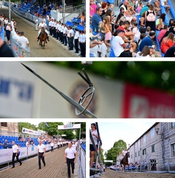 OKO SOKOLOVO I ČVRSTA DESNICA Alkarsko trkalište je krcato, zabilježili smo kako teku pripreme za 307. Alku