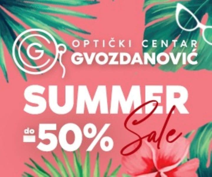 Vrući ljetni popusti u Optičkom Centru Gvozdanović!