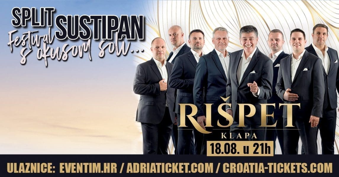 Klapa Rišpet na festivalu “S okusom soli…” Nakon više od dvije godine nastupaju u rodnom Splitu i to - na Sustipanu!