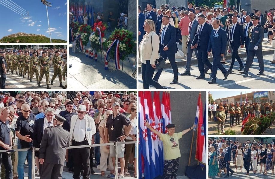 VELIKA FOTOGALERIJA Ovako je izgledala proslava Oluje u Kninu