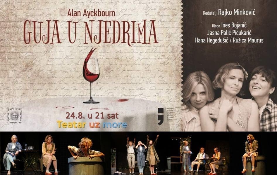 NA TEATAR UZ MORE STIŽE KOMEDIJA KOJU ŽENE OBOŽAVAJU Intriganta triler komedija "Guja u njedrima" 24. kolovoza u Lori