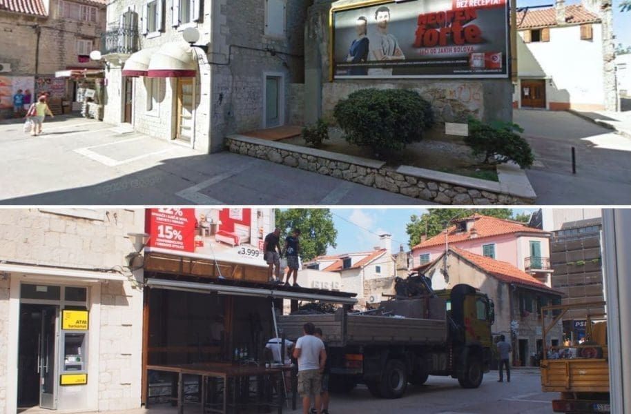 NASTAVLJA SE 'ČISTKA' Uklanja se ostakljeni štekat restorana iza HNK u Splitu