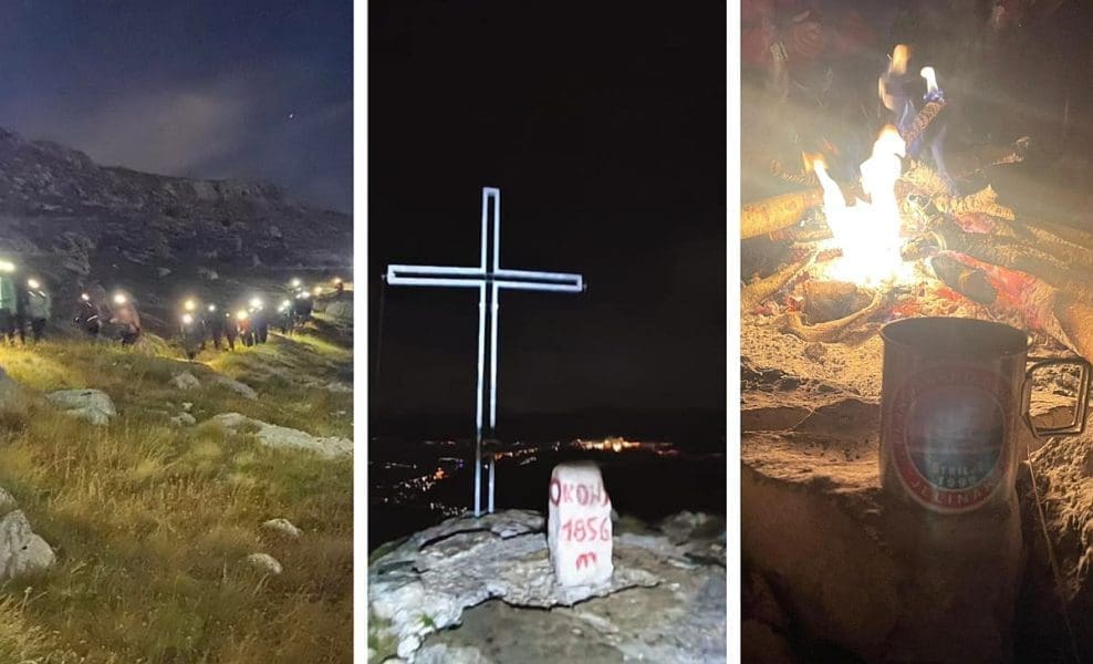 Planinari iz brojnih dalmatinskih društava na noćnom usponu na Kamešnicu: Na Konju ih dočekali gotovo zimski uvjeti