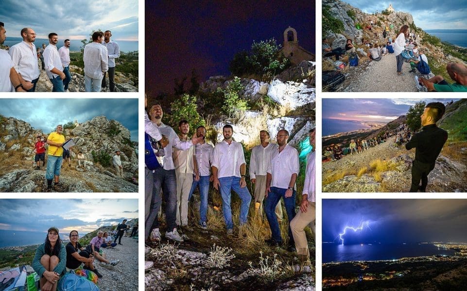 ODRŽAN 1. PERUN ART FESTIVAL Spektakularan koncert na vrhu brda: Ni munje nisu omele klape, opernog pjevača i oduševljene posjetitelje