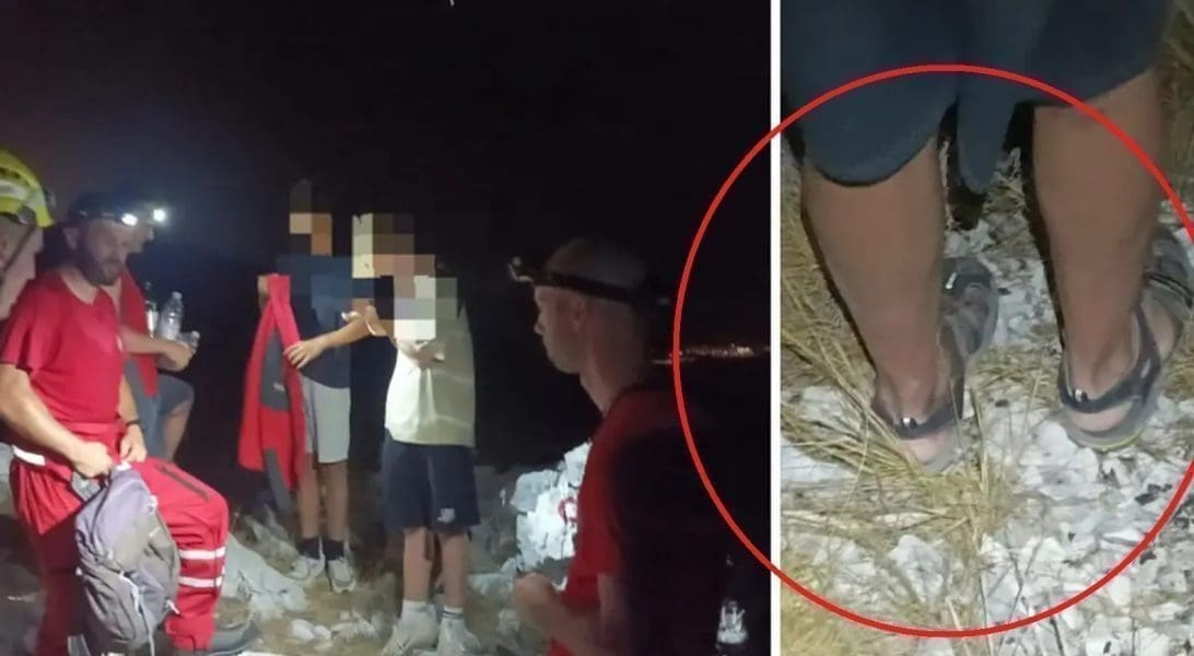 NASTALA PRAVA DRAMA Spašavatelji HGSS tražili oca s djecom, našli ih iznad Omiša dehidrirane i u strahu