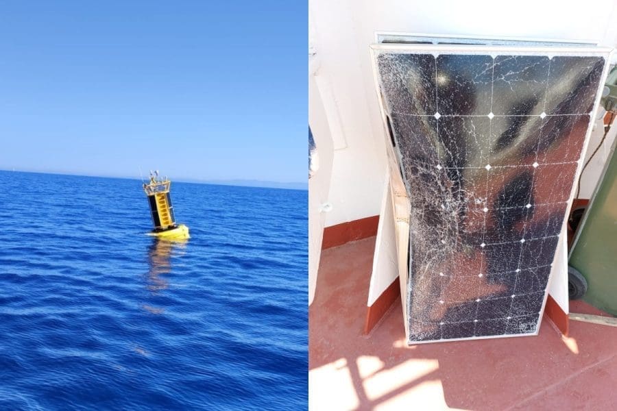 Nakon samo dvadesetak dana od postavljanja, oštećena plutača "Viški kanal" od posljedica udara nepoznatog plovila