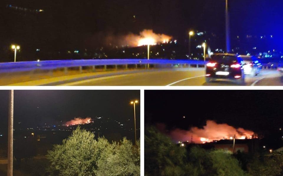 DOZNAJEMO SVE DETALJE! Golemi požar izbio u Kaštelima: Vatrogasci se cijelu noć bore s buktinjom koja je došla među kuće