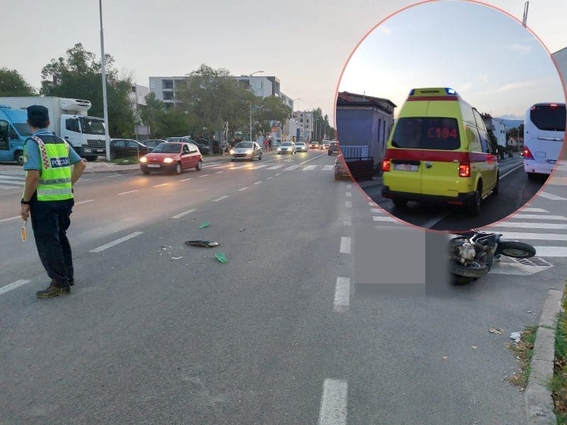 HITNA I POLICIJA DOJURILE NA MJESTO NESREĆE Sudar u Omišu, jedna osoba prevezena u splitsku bolnicu