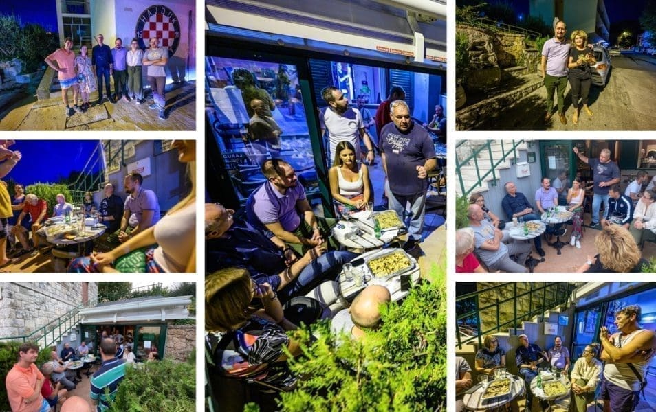 Puljak došao u Žrnovnicu i podržao listu Centra. Ljudi ga pitali o budućnosti bivše vojne baze: "Možda će nam se ćere udat kad dođe NATO"