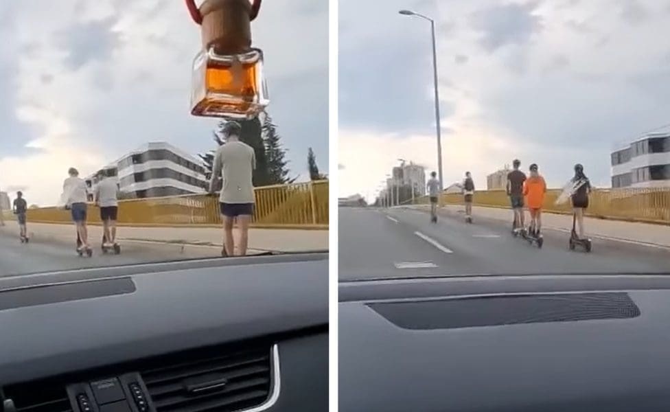 'INVAZIJA' ROMOBILA U SPLITU Vozač ih snimio iz automobila u Vukovarskoj ulici: "Ovako su prošli cijeli grad. Viđeni su na brojnim prometnicama"