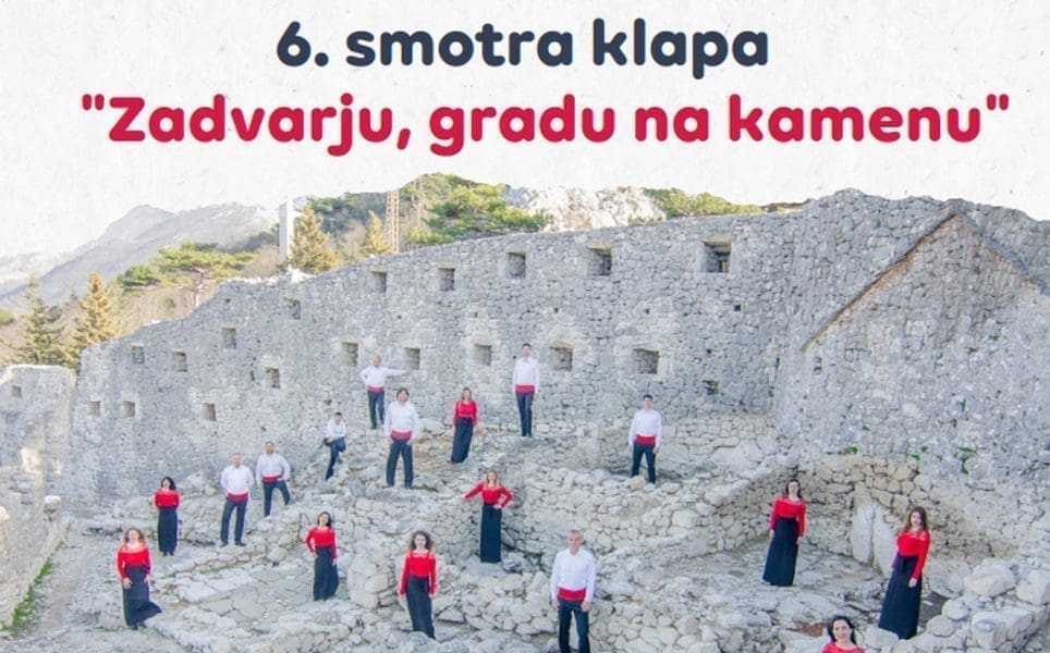 ŠESTA SMOTRA KLAPA "ZADVARJU, GRADU NA KAMENU": 'Svojim će pjevom svako srce i uho razgaliti'