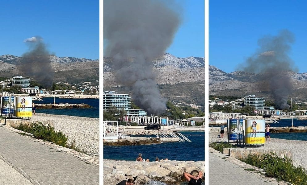 GUSTI CRNI DIM NADVIO SE NAD SPLITOM Veliki broj vatrogasaca pohitao na Duilovo: "Brzo se širi vatra..."
