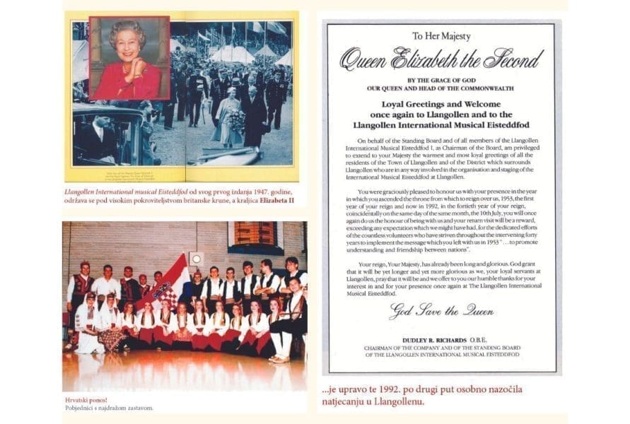 JEDINSTVO SE PRISJETILO LEGENDARNOG DOGAĐAJA 30. obljetnica Llangollena: Svjetski prvaci pred kraljicom Elizabetom ll