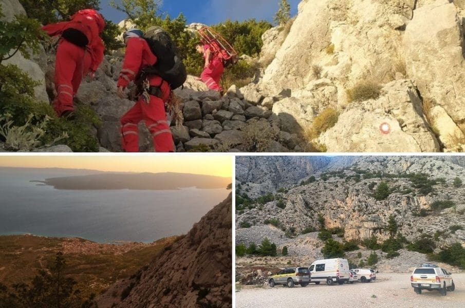 U tijeku je akcija spašavanja na Biokovu: "Zbog otežanih vremenskih uvjeta, spašavanje helikopterom nije bilo moguće"