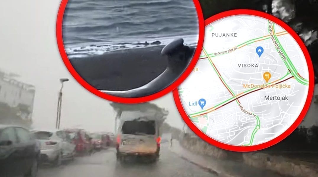 OPĆI POTOP U SPLITU Poljička pod vodom, vlada prometni kaos na ulicama. Kupači glavom bez obzira bježali s popularne plaže: Evo snimke!