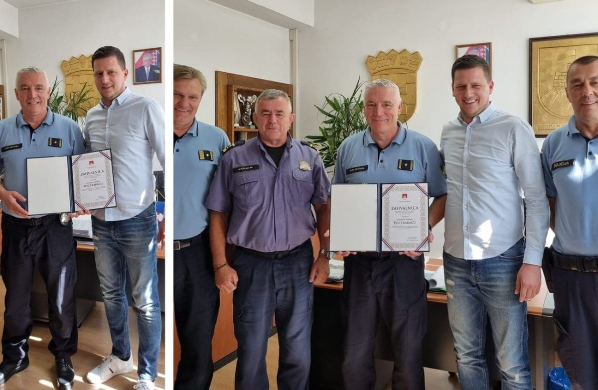 ON JE NAJBOLJI POLICAJAC U VRGORCU Gradonačelnik nagradio Ivicu Baraća: "Neka nas sve čuva Sv. Mihovil"